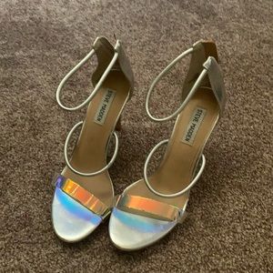 Steve Madden silver heels